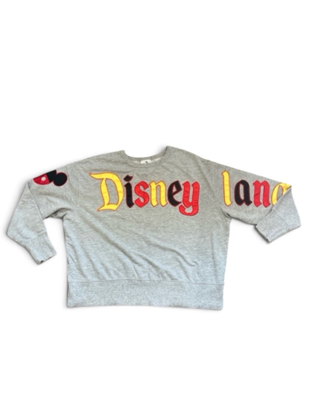 Disney Parks Disneyland Heather Grey Crewneck Sweatshirt Size Large